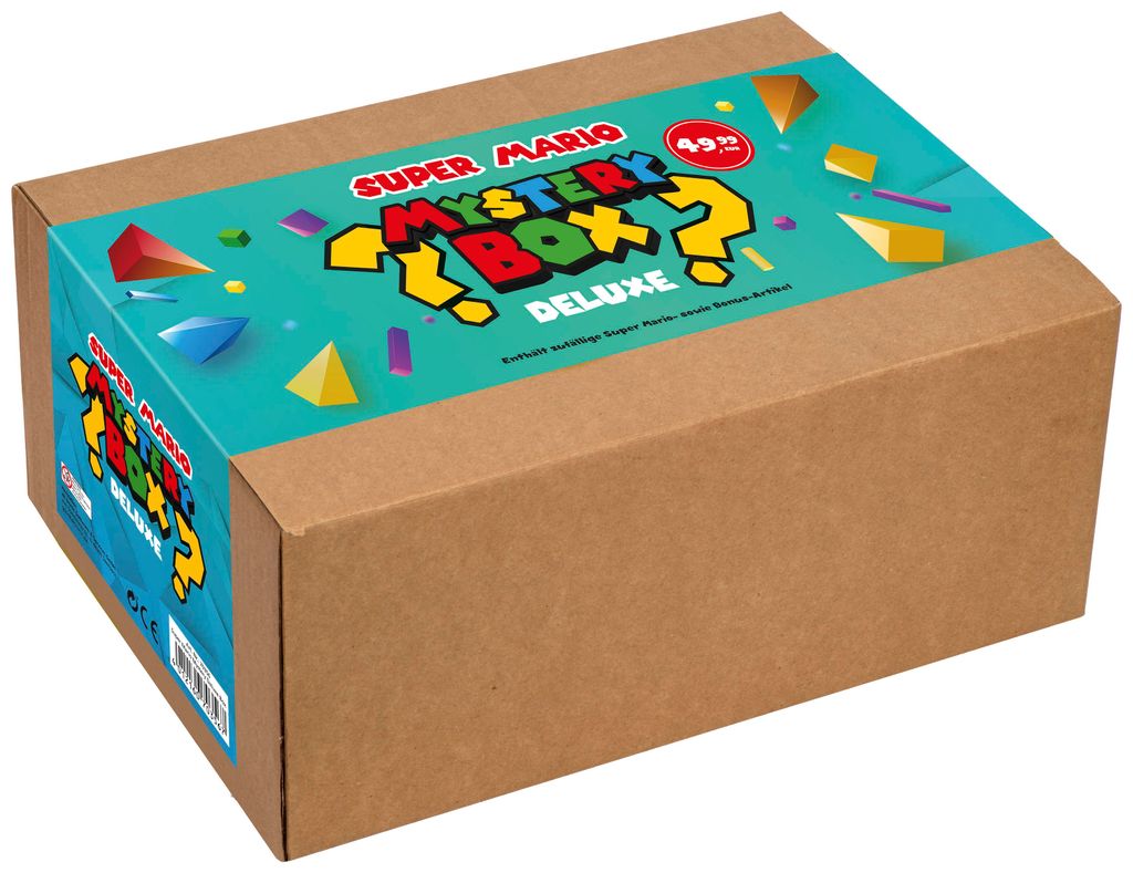 Super Mario Deluxe Box - mit Figuren, Merchandise & Sammelartikeln – ideales Geschenk für Fans, Gamer & Nintendo‐Liebhaber