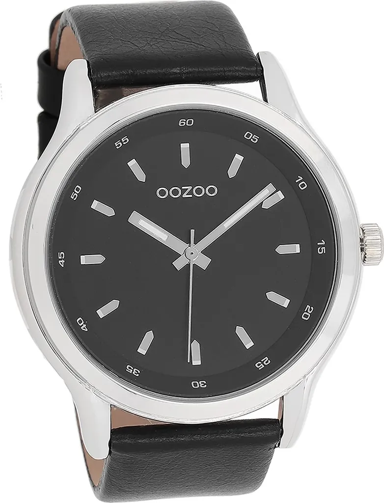 Orologio Oozoo Uomo D2UOC7434A - L'Essenziale in Pelle Nera al Quarzo