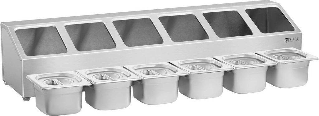 Royal Catering GN horní police - včetně 6 nádob GN 1/6 s Obrázek produktu 3