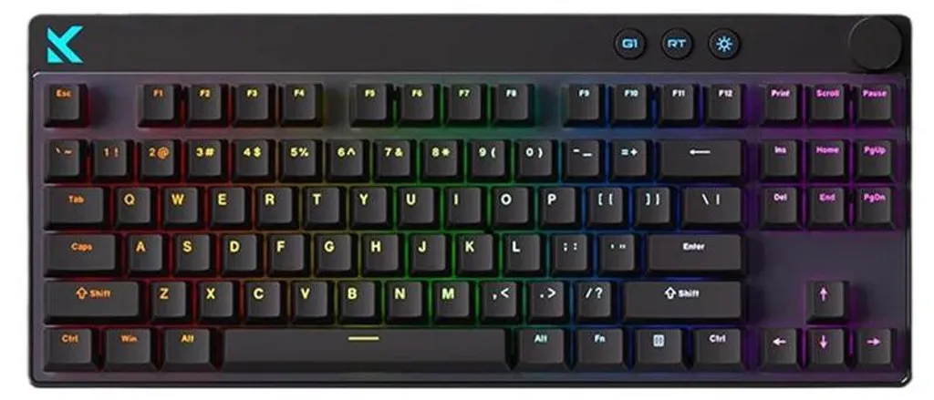 Clavier Gaming Mécanique TKL 88 Touches Magnétique Hall sans Fil 2.4GHz