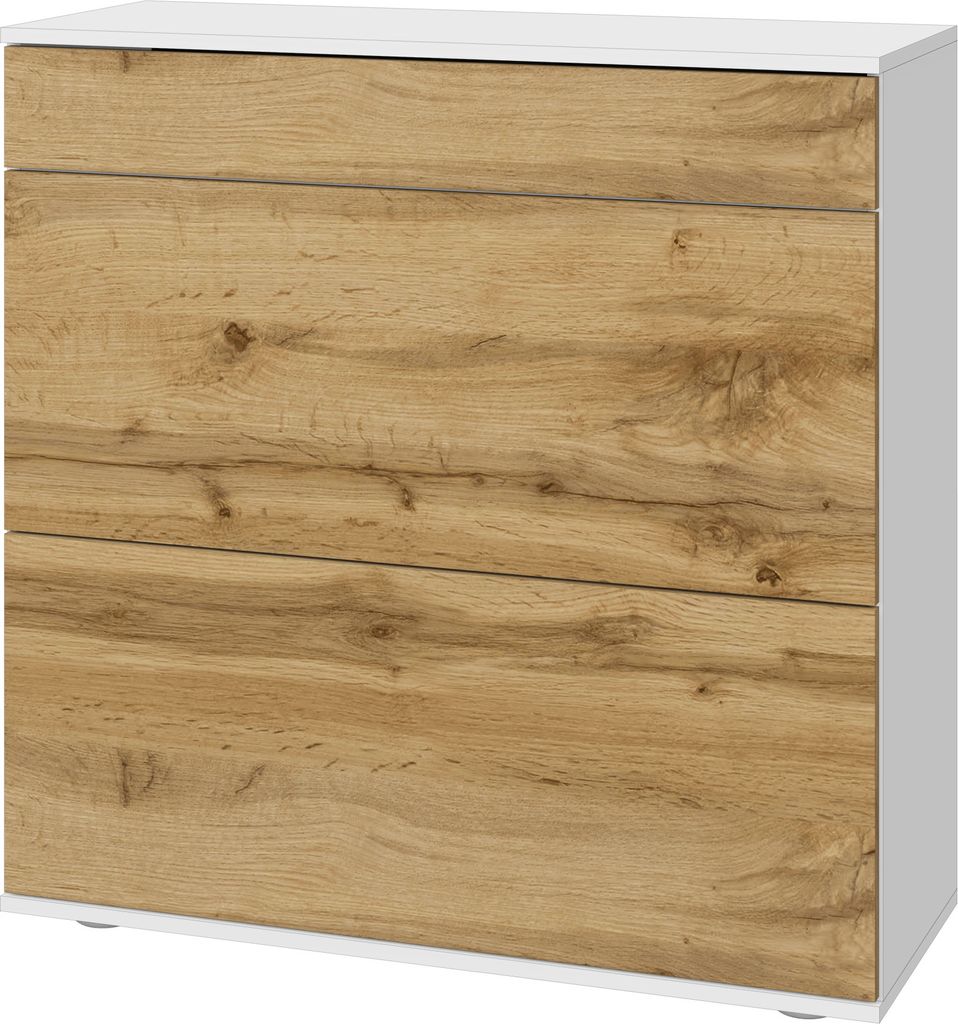 Schuhschrank "Torben" weiß-eiche