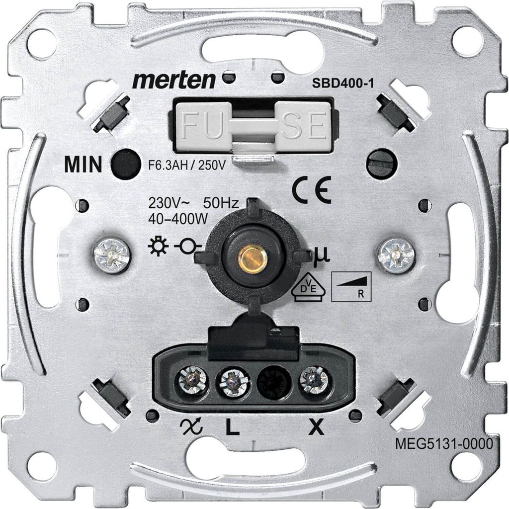 Merten Drehdimmer Einsatz MEG5131-0000 f.ohmsche Last Produktbild 