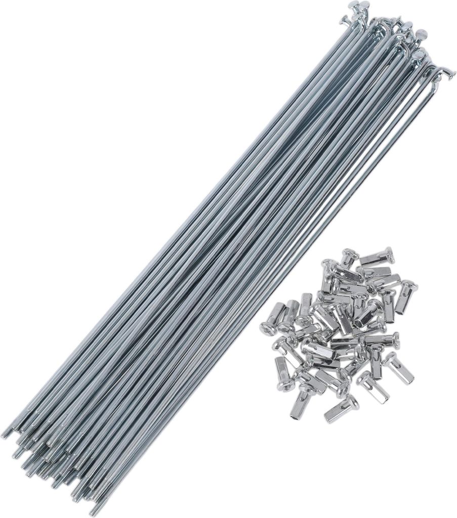 36 Satz 12G Fahrradspeichen 215mm Fahrradspeichen 45 Stahl Verzinkt Silberton