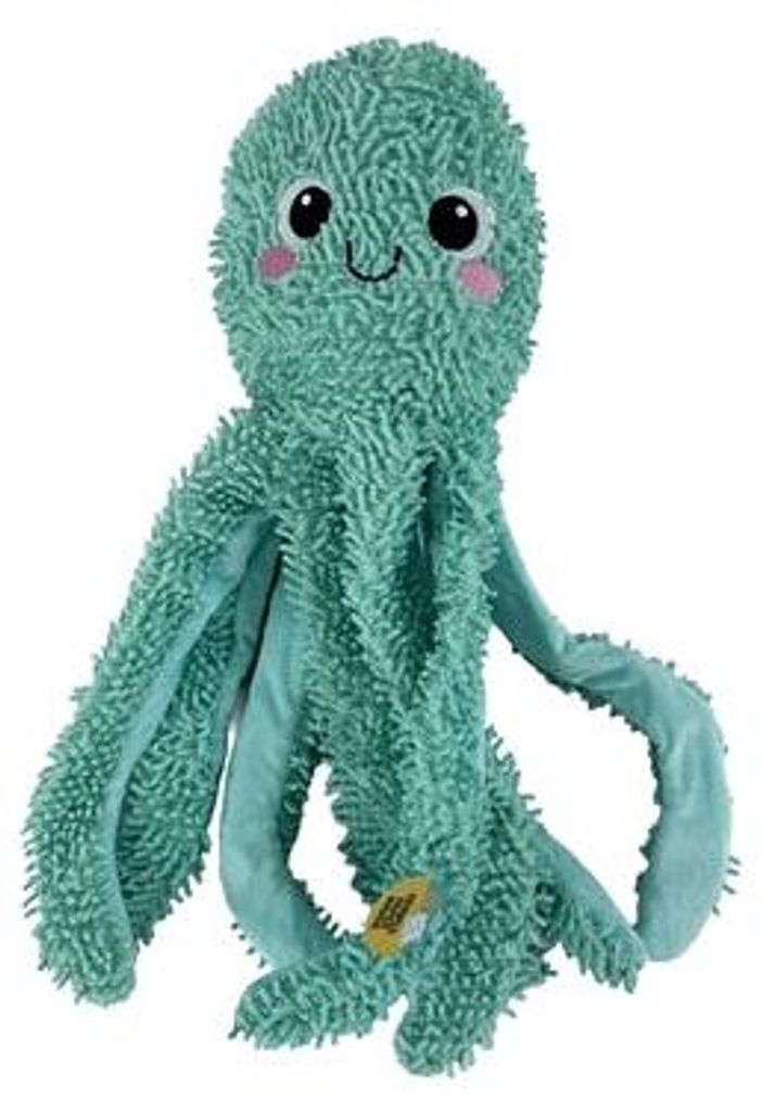 Robustes Hundespielzeug Oktopus blau 43x16x10 cm für Kauspaß & Zahnreinigung