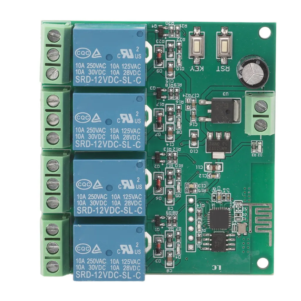 Modulo Relè a 4 Canali WiFi ESP8266 - Relè per Controllo Accessi