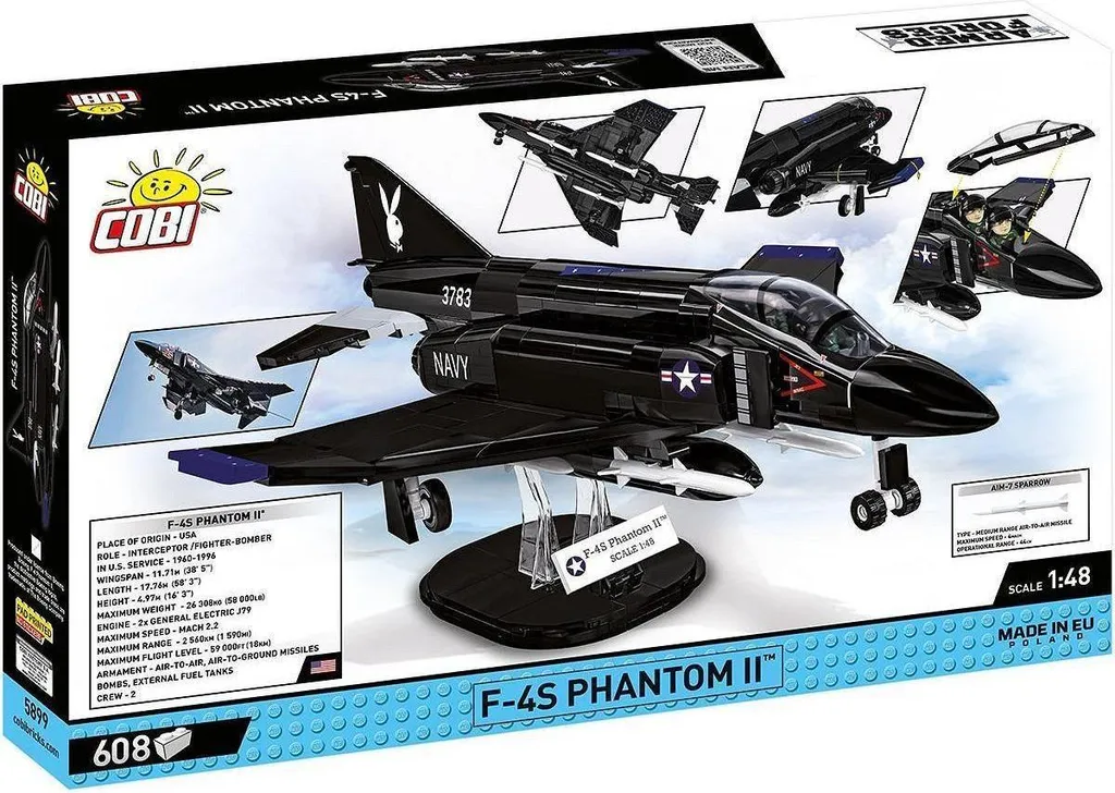 Cobi F-4S Phantom II - Maquette Avion de Chasse en Briques - 2577 - 4