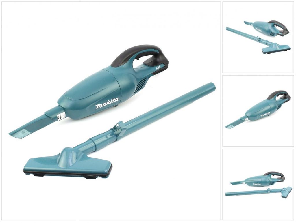 Makita BCL180Z, 2-in-1-Stabstaubsauger, Staubbeutel, Blau, Produktbild 