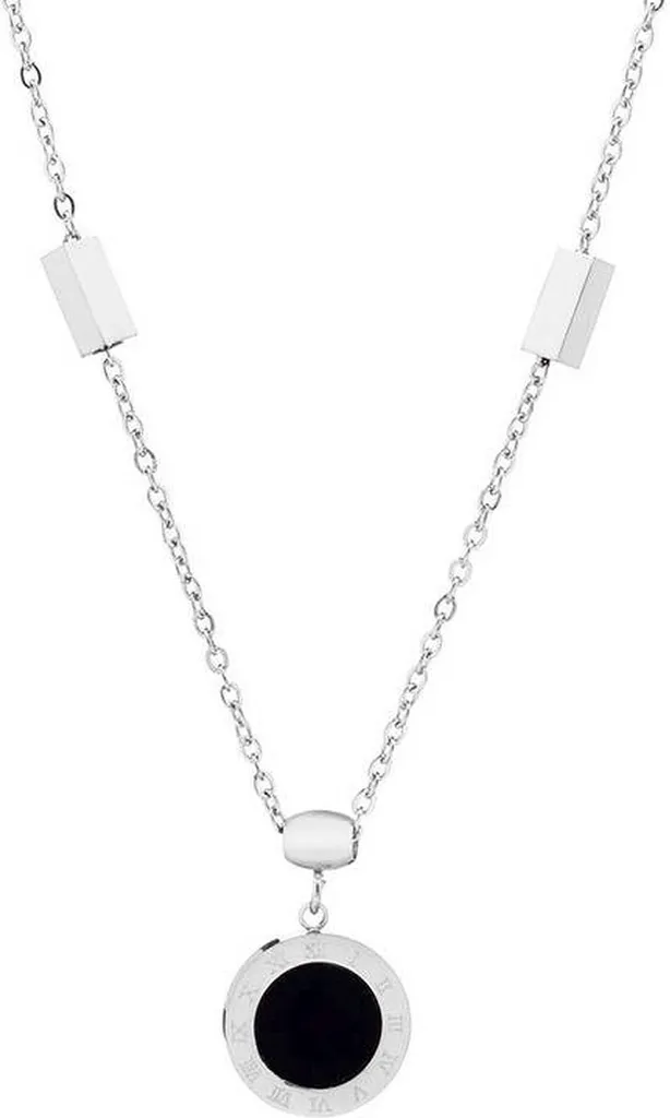 Collier en argent Pacific avec pendentif martelé pour femme moderne