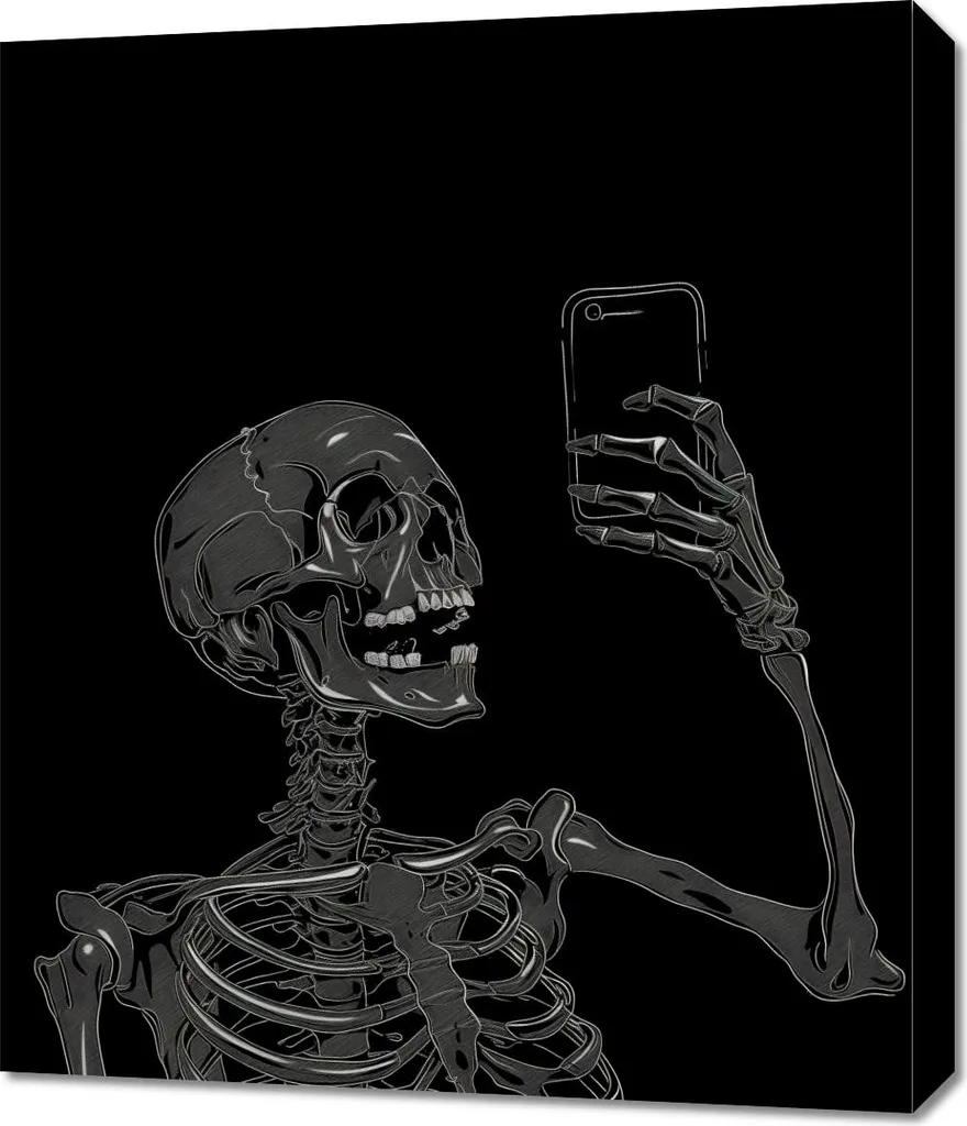 Tableau Image 60 x 70 cm Selfie hors du temps - Déco murale moderne