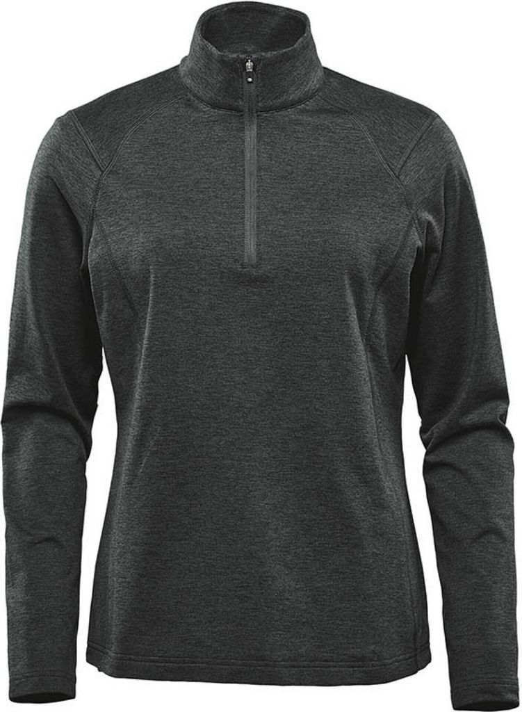 Stormtech - "Treeline Performance" Pullover mit kurzem Reißverschluss für Damen BC5158 (M) (Schwarz meliert)