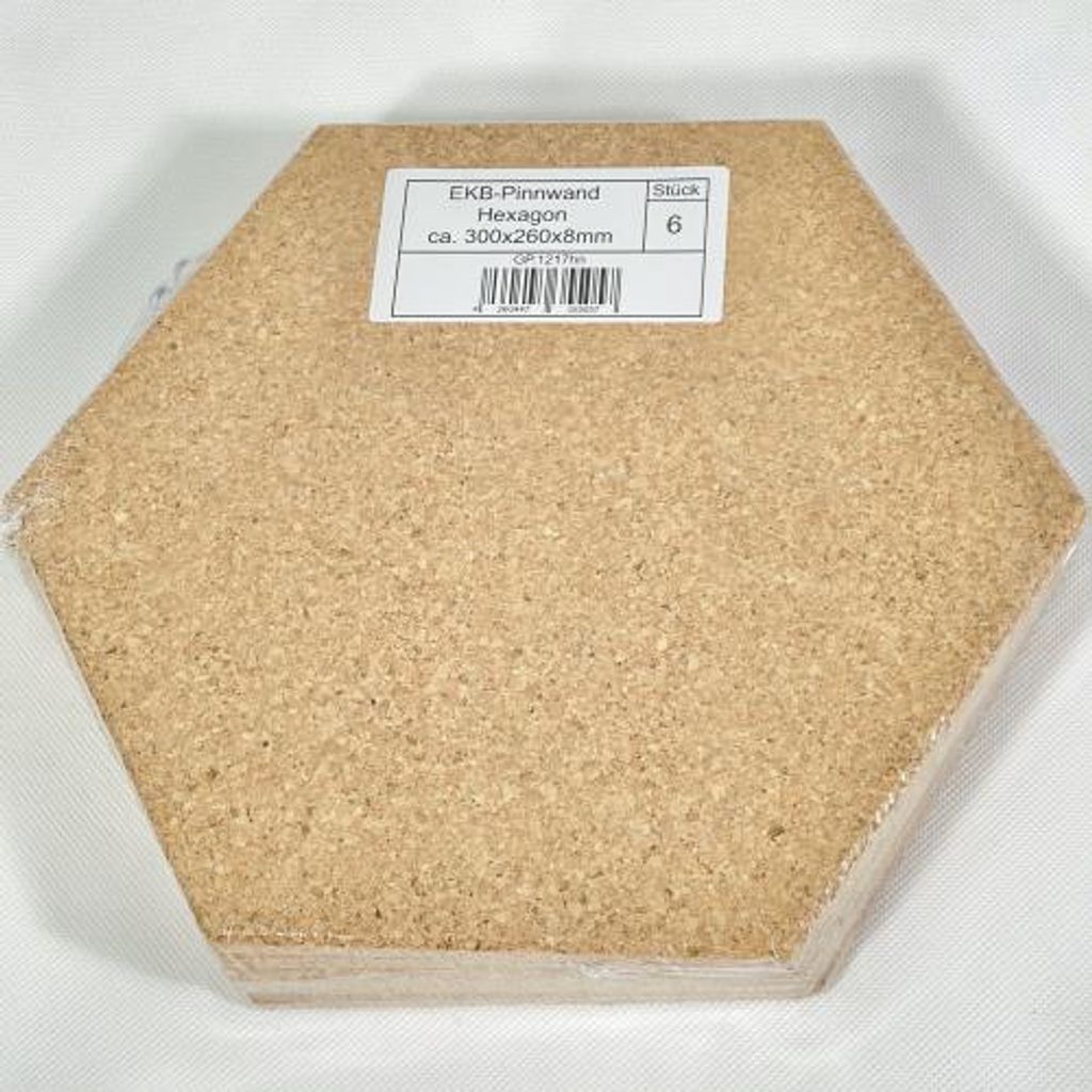 EKB-Kork pinboard HEXAGON - lisovaný korek- Obrázek produktu 