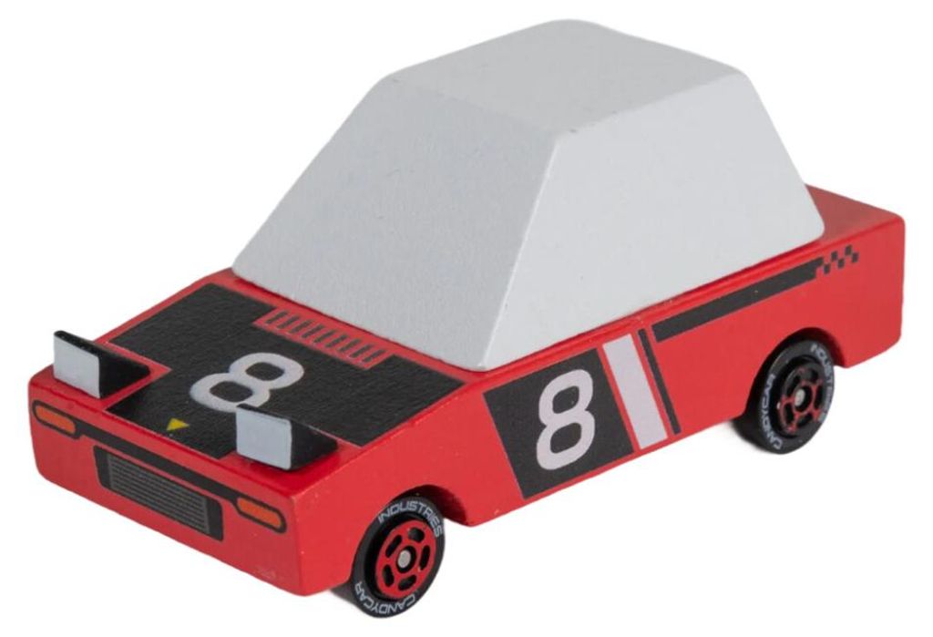 Candylab Spielzeugauto Hachigo Red - Candycar Holzauto