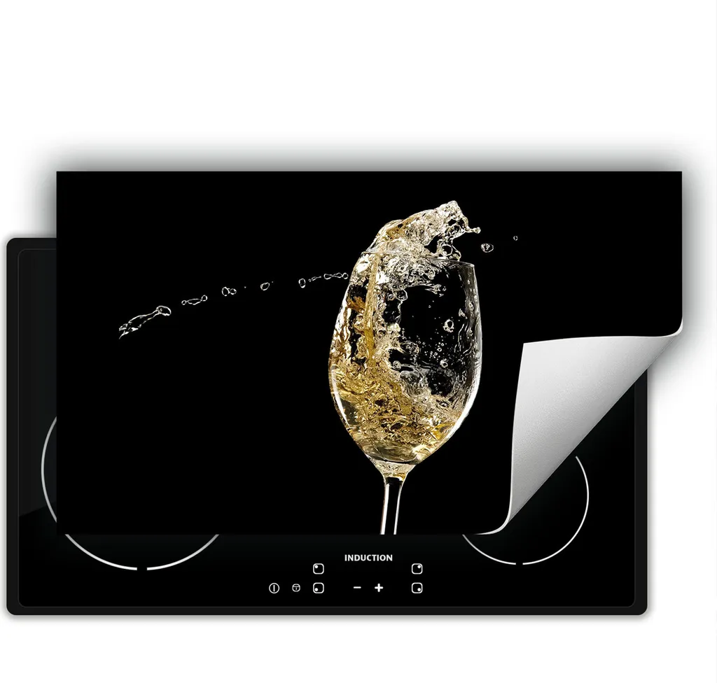DarHaus Piastra Copertura Stufa 90x52 cm | Protezione Induzione Nero Vino