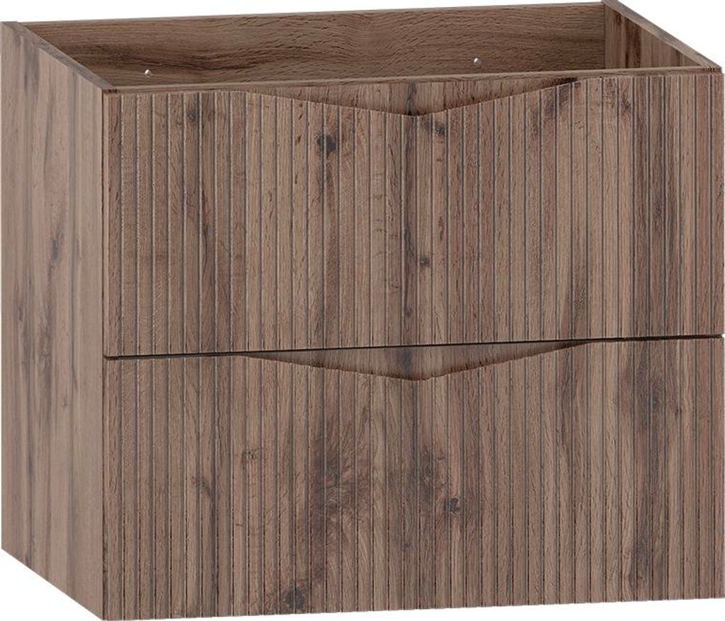 Waschtischunterschrank 60cm Tao mit 2 Schubladen, Holzoptik