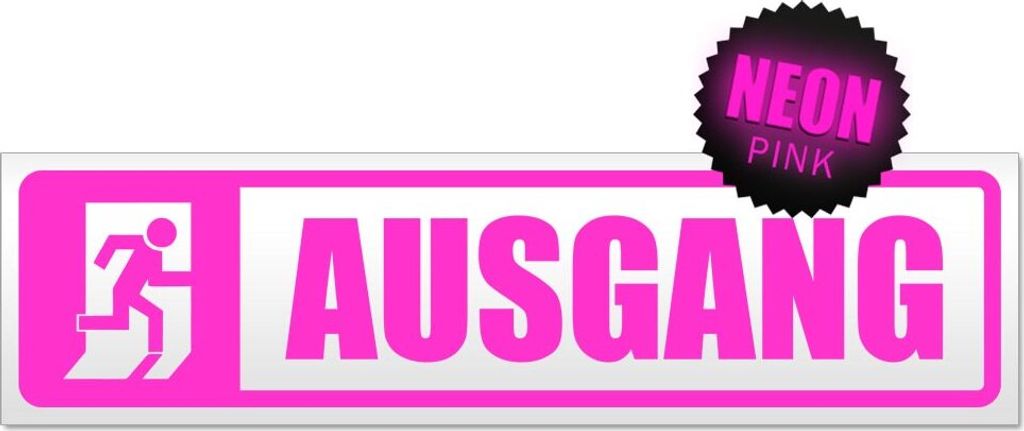 AUSGANG Magnetschild Schild magnetisch