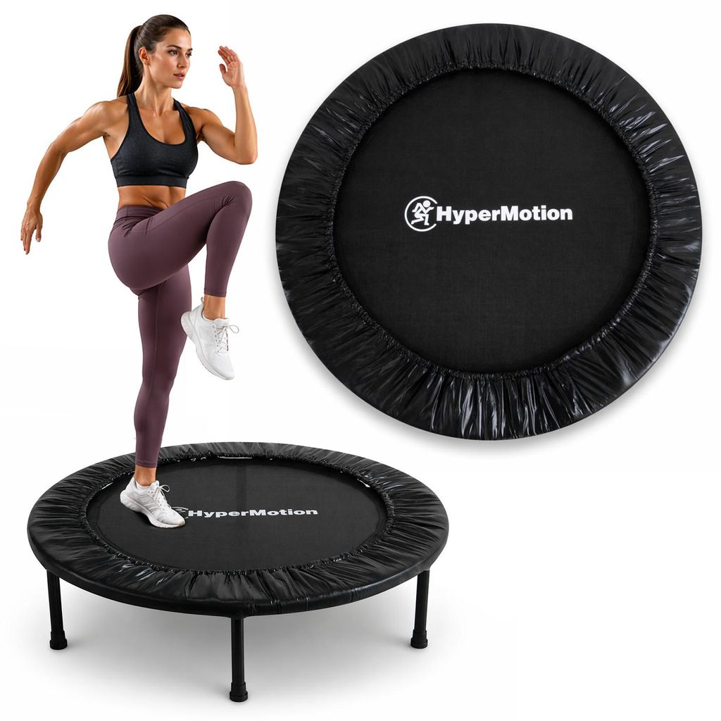 Fitness-Heimtrampolin 91 cm - schwarzes Mini Trampolin für Produktbild 