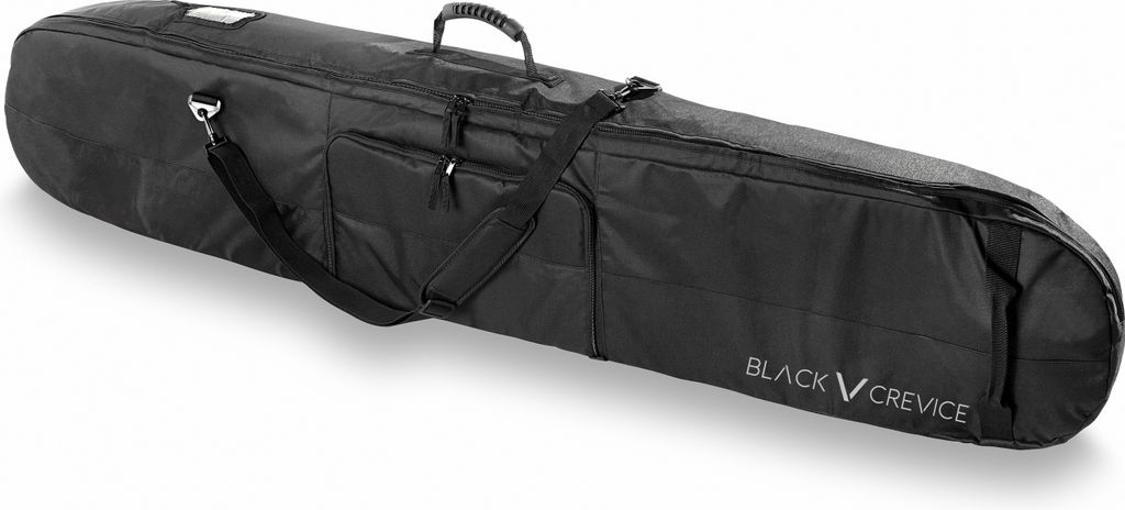 BLACK CREVICE - Snowboard Tasche mit Schuhfach - 175 x 30 x 15 cm - Schwarz