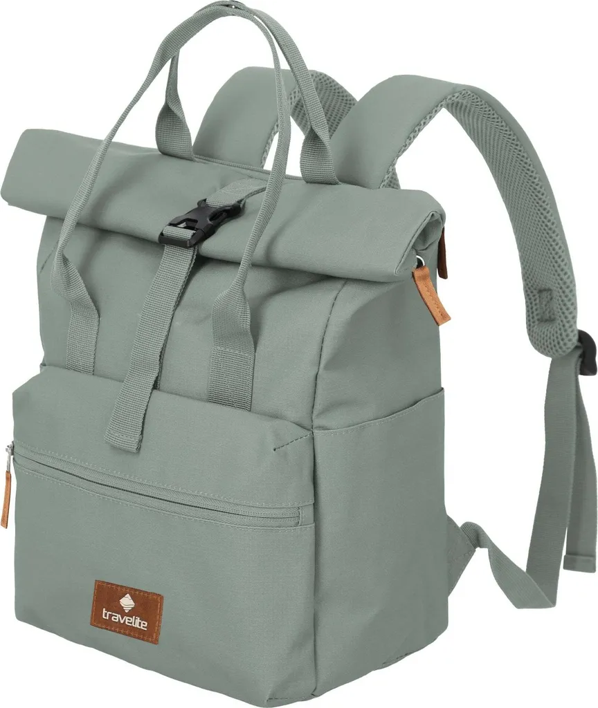 Travelite Basic Rollup Sac à Dos Ordinateur 11L Menthe Short Handle