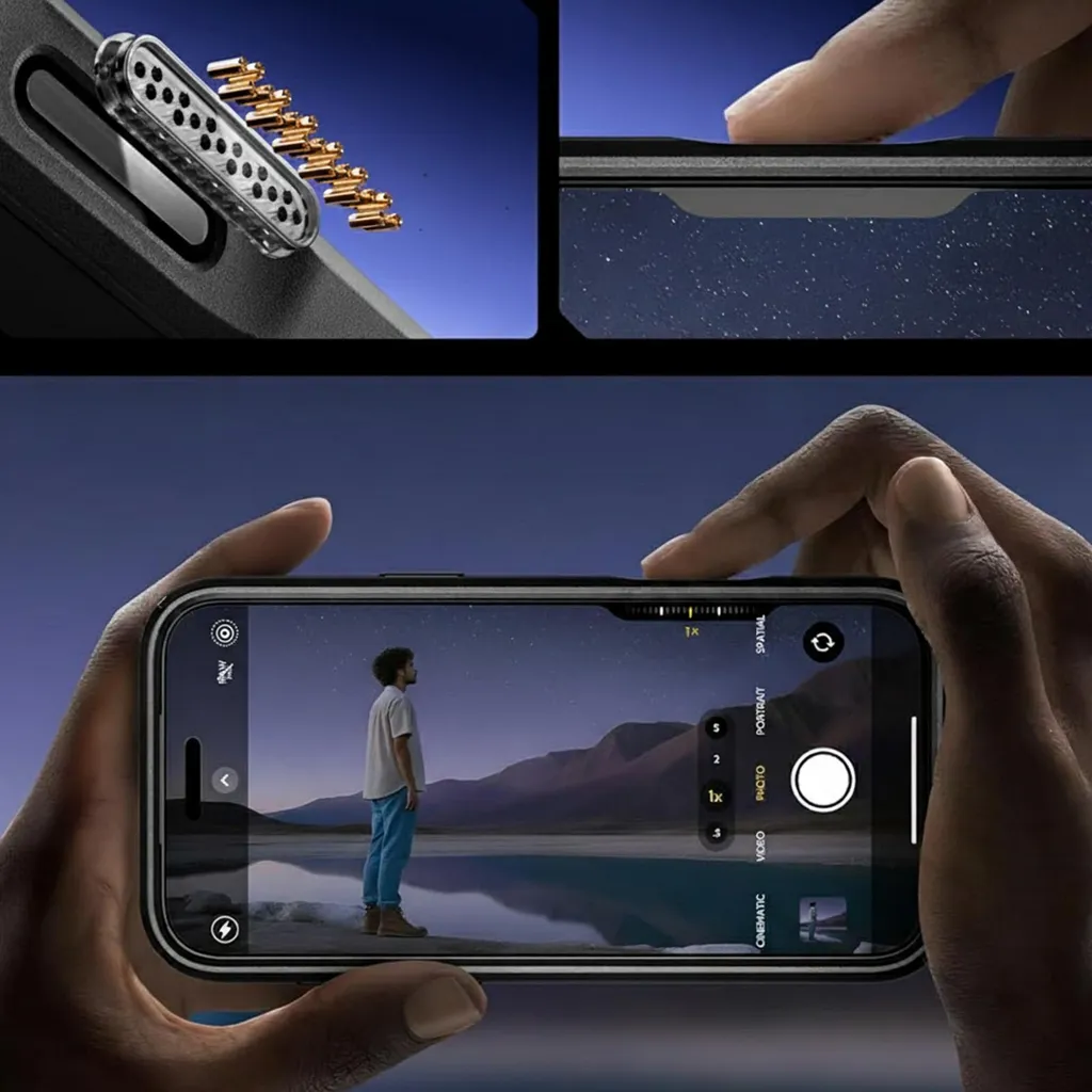 Coque iPhone 17 Pro Max Noir évite les rayures de l'écran - 3