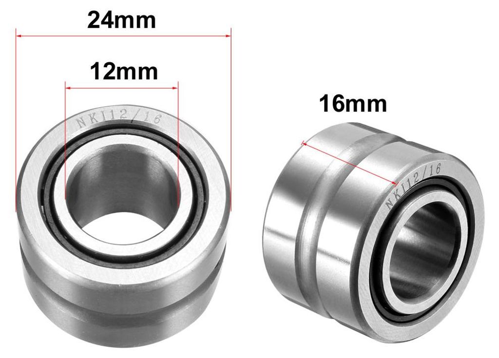 Nadellager NKI12/16 mit Innenring 12x24x16mm(IDxODxH)