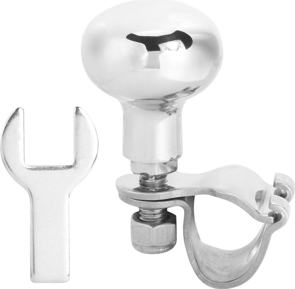 316 Edelstahl Lenkradknopf -Auxiliary Booster Ball Griff Produktbild 