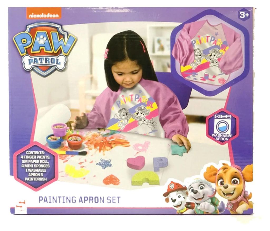 Paw Patrol Verfset Met Schort Roze Produktbild 