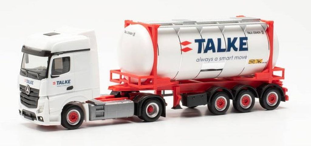 MERCEDES-BENZ Actros BigSpace 4x2 mit Containertür und Tankcontainer 3 Achsen TALKE