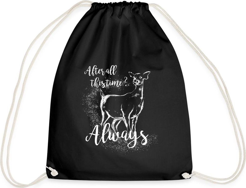 Spreadshirt Harry Potter After All This Time Always Turnbeutel, One size, Schwarz