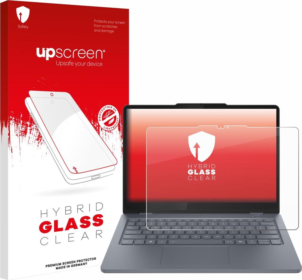 upscreen Schutzglas für Lenovo 13w 2-in-1 Gen 3 Schutzfolie Panzer Folie Glas Display Schutz klar
