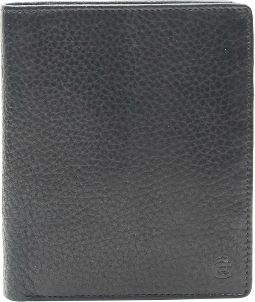 Porte-monnaie RFID Esquire Texas Classic Trifold Noir Cuir Haut de Gamme
