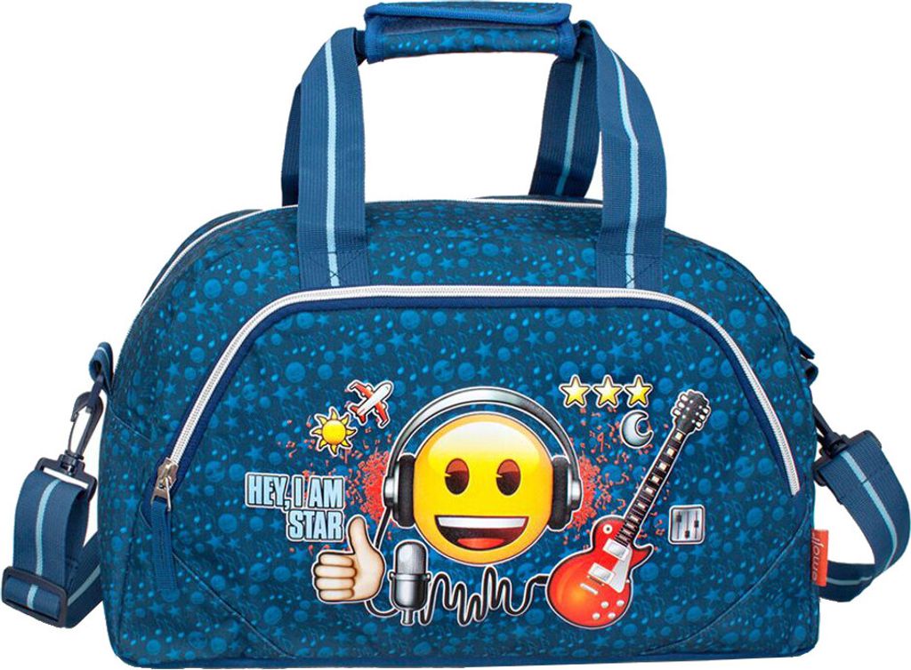 Emoji Sporttasche Motiv Rock Star Tasche Schultasche Produktbild 