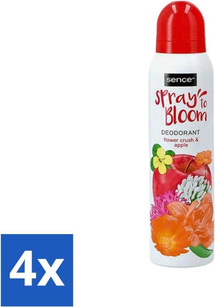 Sence - Body-X Women - Deodorant - Spray - 150 ml - Vorteilspack - 4 Stücke