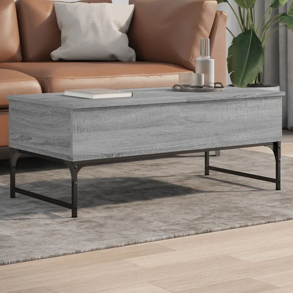Maison Exclusive Tavolino Salotto Design 100x50x40 Sonoma Grigio