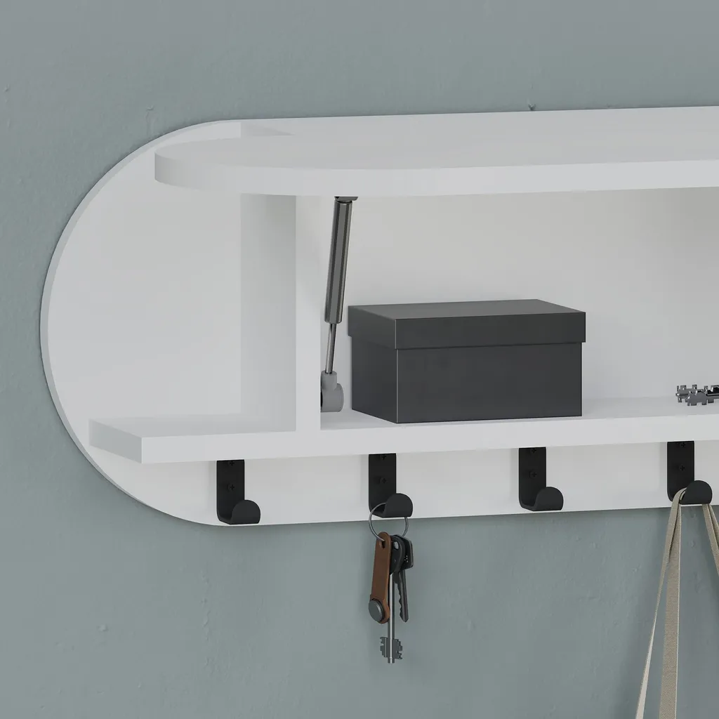 Grand cintre de 84 cm blanc Skye Decor pour optimiser votre rangement - 3