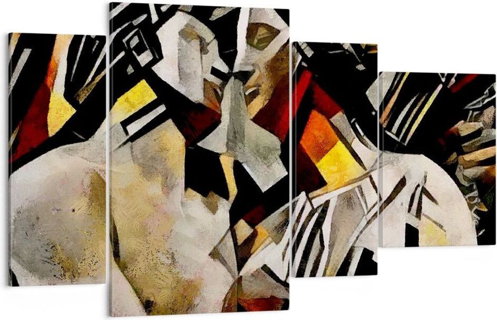 Bild auf Leinwand - Leinwandbild - Skulptur modern - 120x70cm - Wand Bild - Wanddeko - Wandbilder - Leinwanddruck - Bilder - Kunstdruck - Wanddekor...