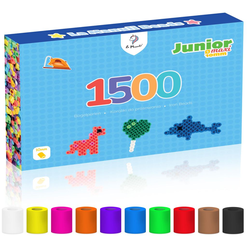 Set di perline da stirare Maxi Junior – 1.500 perline Immagine del prodotto 