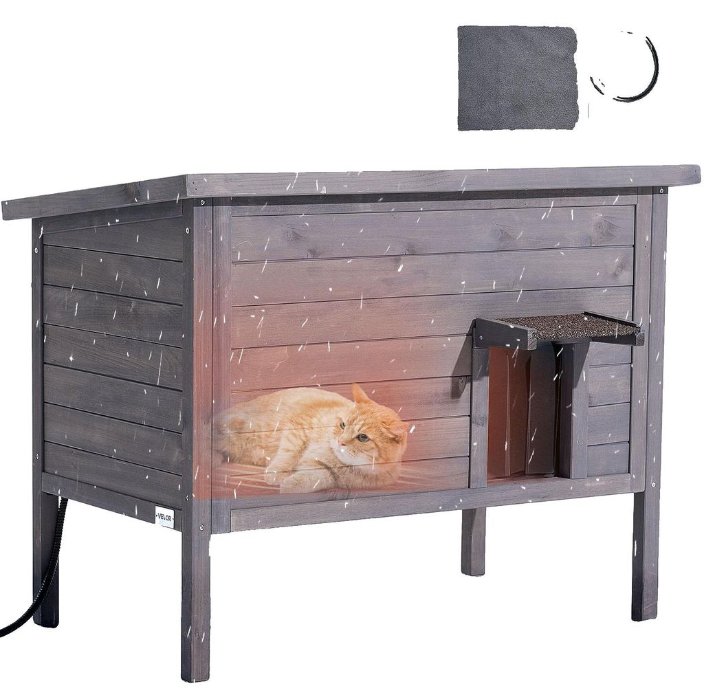 VEVOR Zewnętrzny domek dla kota 870 x 535 x 690 mm, Zdjęcie produktu 