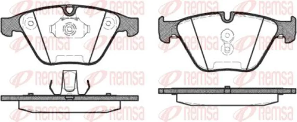 Plaquettes de Frein REMSA 0857.30 pour Série 3 E90 E92 et Série 5 E60