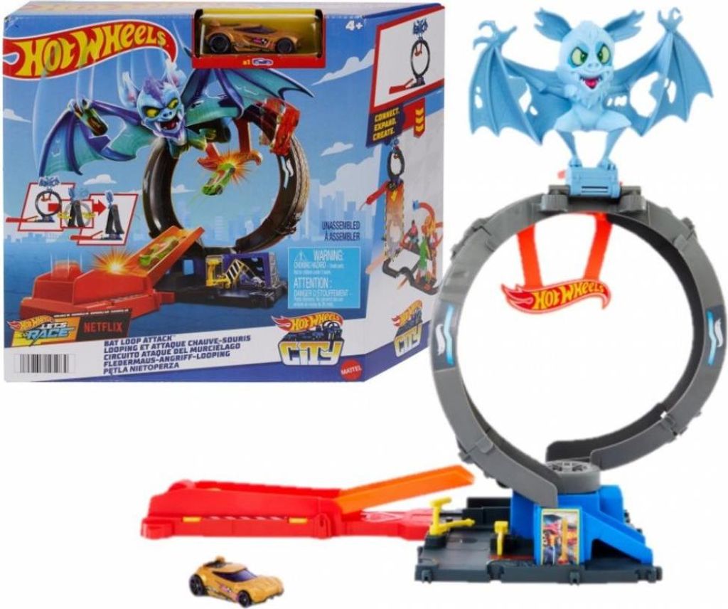 Hot Wheels Mesto Nemesis Netopier vs Obchod s pneumatikami Obrázok produktu 