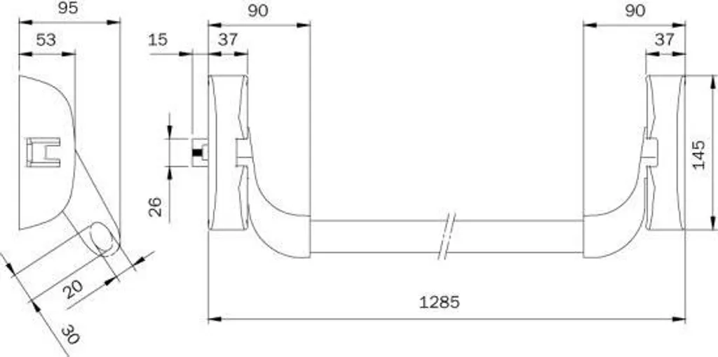 Serrure ISEO Idea anti-panique 1 point latéral blanc laqué haute qualité