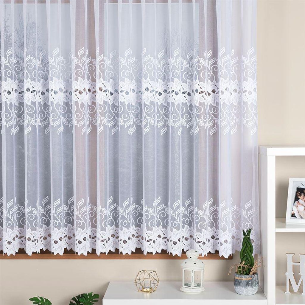 BASTIA - Fertiggardine aus Jacquard mit geradem Saum - 400 Produktbild 