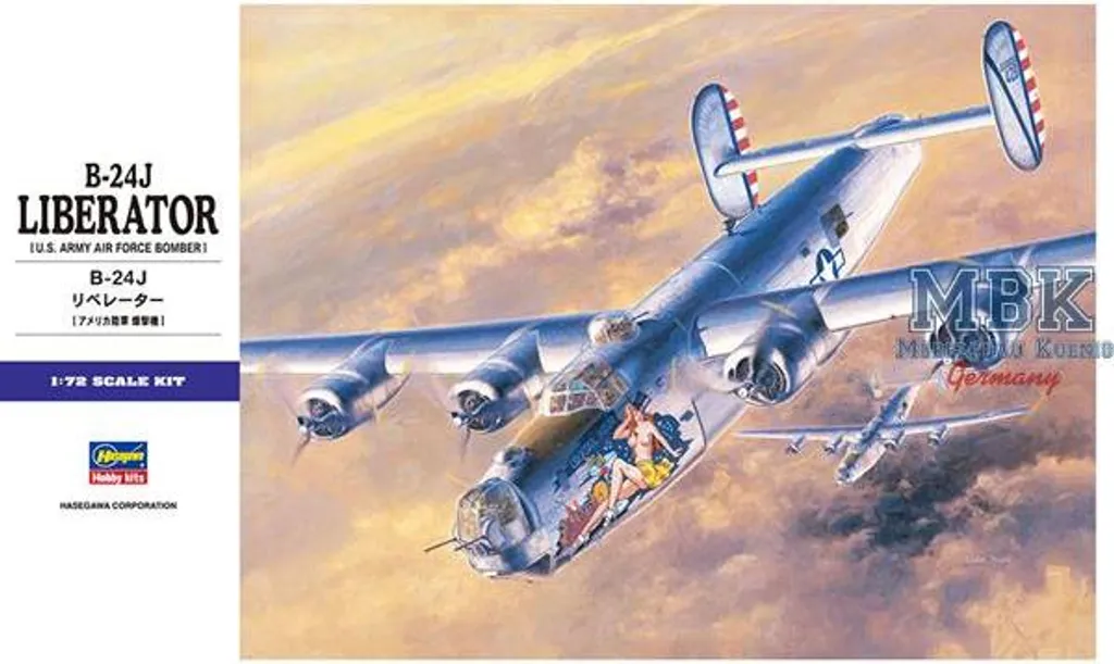 Kit B-24J Liberator Hasegawa : Réalisme garanti sans complications