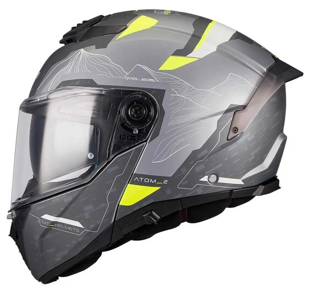 Casque MT Helmets Atom 2 SV Gris M : Protection Solaire et Confort Route