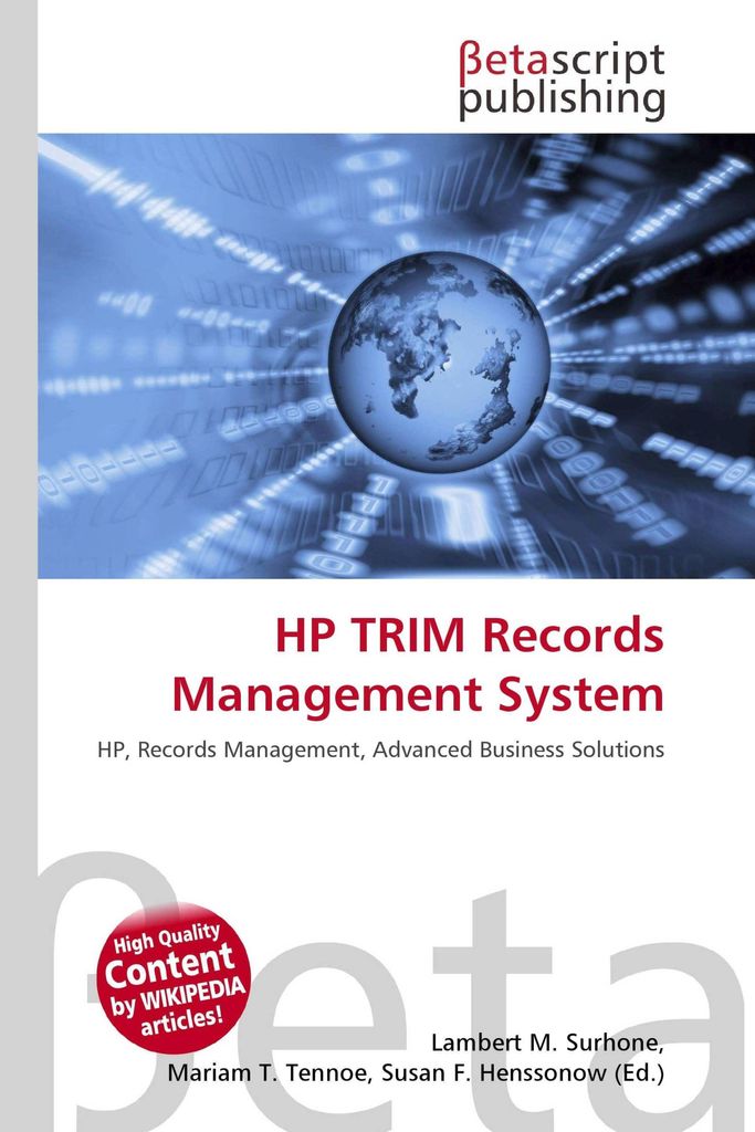 HP TRIM Records Management System