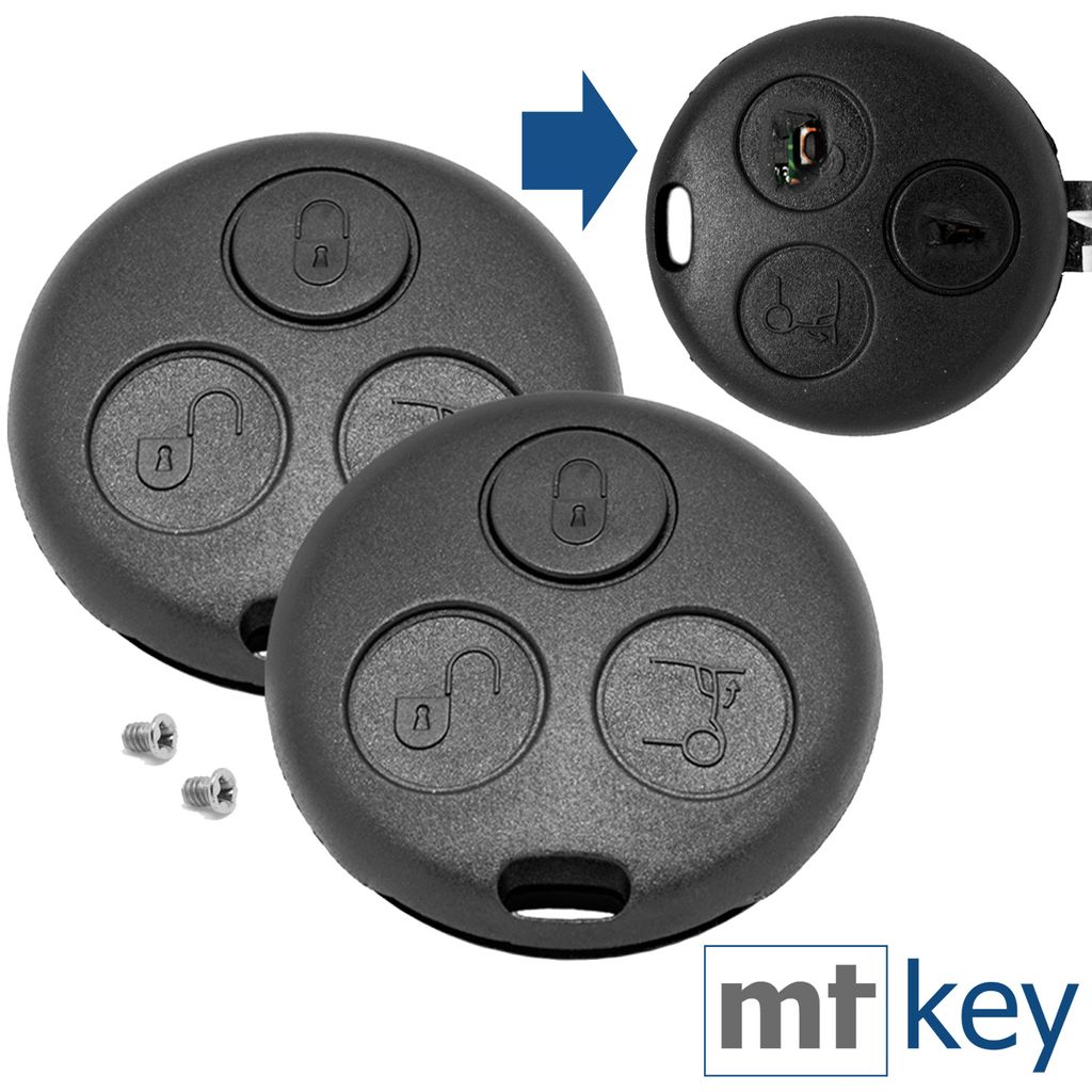 2X Schlüsselgehäuse Auto Schlüssel kompatibel