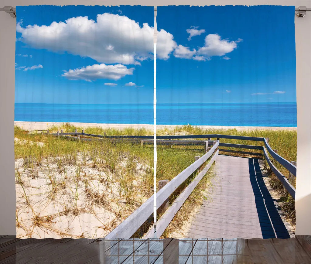 Rénovez votre déco de salon avec ce rideau paysage Massachusetts 225cm
