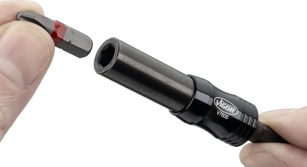 Porte-embout V7600 VIGOR 1/4" articulé : idéal pour accès difficiles - 7