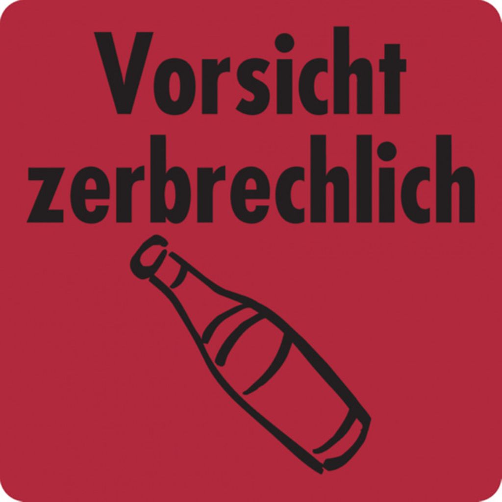 Dreifke Verpackungsetiketten, Vorsicht zerbrechlich - Rolle à 100/500 Stk. |...