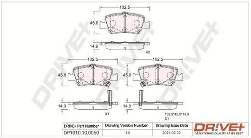 Stop bruits et vibrations : Plaquettes de frein arrière Auris et Corolla