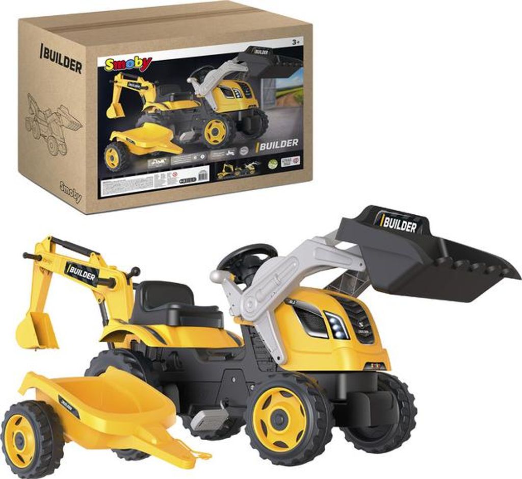 Smoby 710304, Traktor, 3 rok / roky, Plast, Čierna, Šedá, Obrázok produktu 